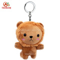 Custom Animal Key Chain Búho Dragon Shark Mono Conejo Koala Jirafa Unicornio Elefante Conejito Emoji Teddy Bear León Felpa Llavero